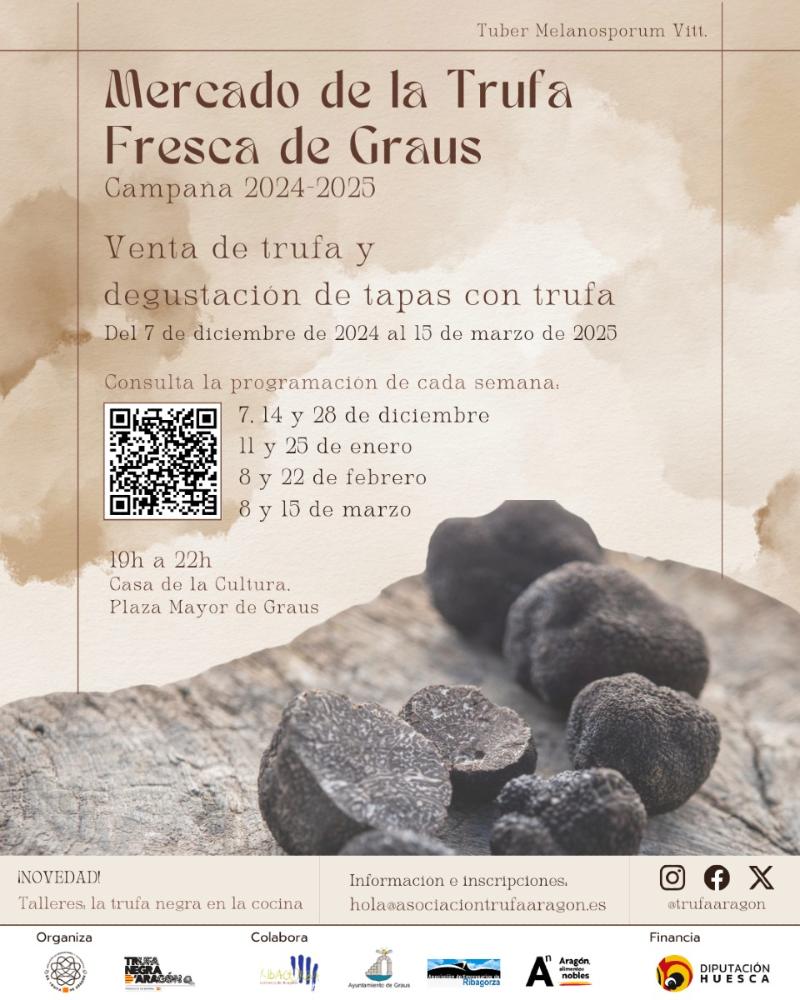 Imagen Campaña 2024-2025 del Mercado de la Trufa fresca de Graus