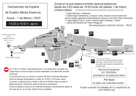 Imagen Sábado 1 de marzo. Restricciones tráfico y aparcamiento Campeonato...