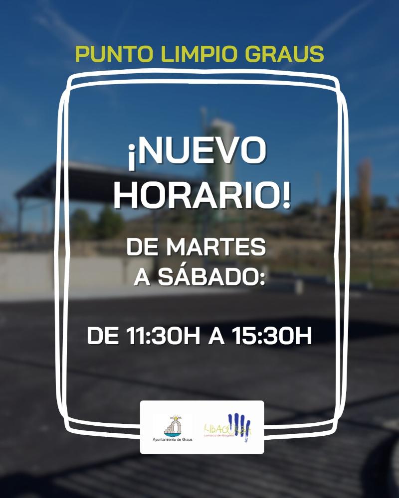 Imagen Nuevo horario del Punto Limpio de Graus